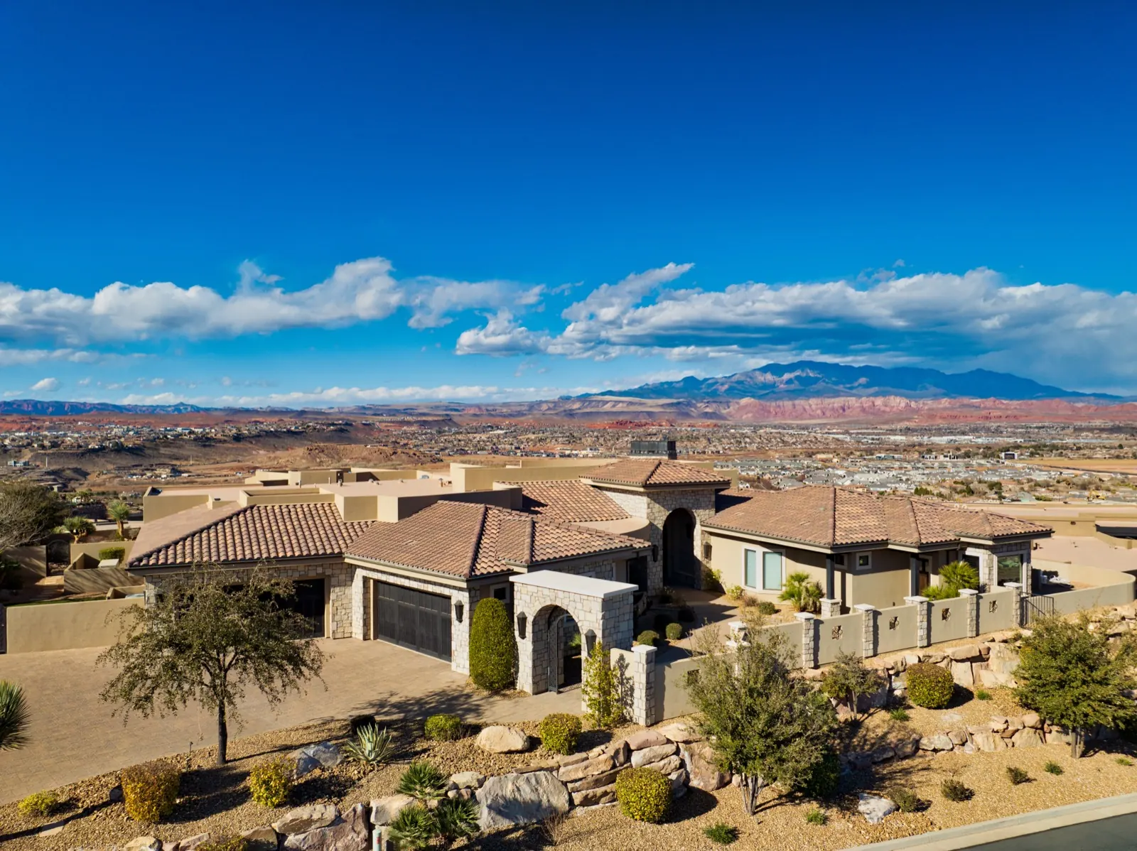 Aerial photograph of a southern Utah property number 1