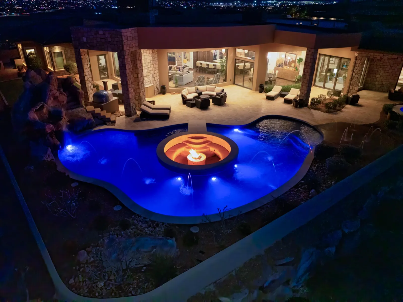 Twilight photograph of a southern Utah property number 1